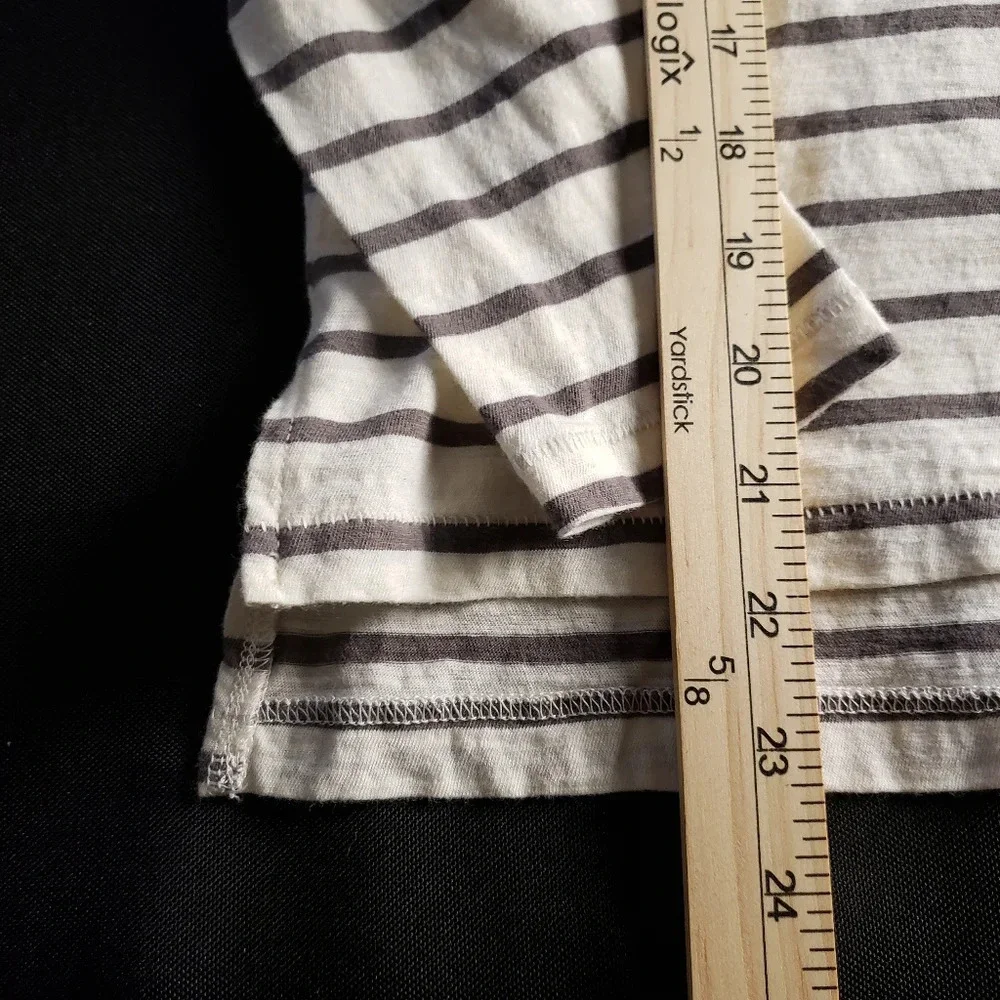 Madewell Striped‎ Whisper Cotton Turtleneck Blouse XS